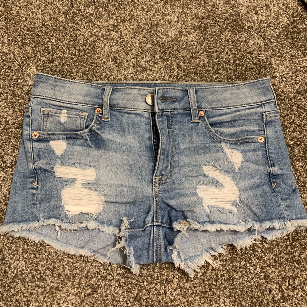 American Eagle jean shortie shorts